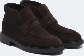 Gianvito Rossi Brogue suede ankle boots