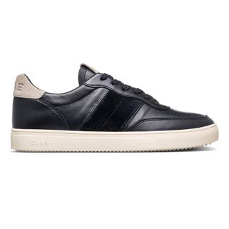 Clae Mens Adults Low Top Trainers in Blk/Lth/Chsmr - Black - Size UK 11