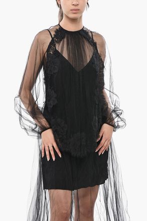 Stella McCartney Maxi Dress in Tulle SOPHIE con Sottoveste Interna Stella McCartney