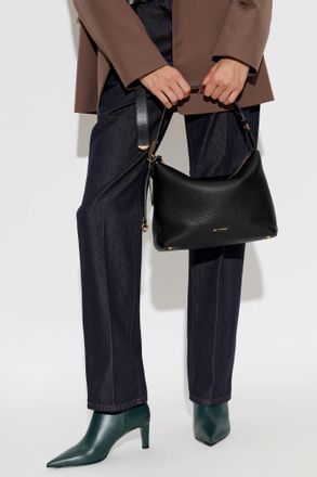 Etro Leather Bag Hobo M, Womens, Black
