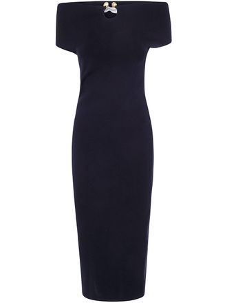 Alberta Ferretti Dress Viscose Stretch Midi Dress