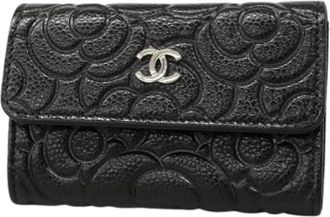 Chanel Pre-owned Wallets, female, Black, Size: ONE SIZE Pre-owned Leather Wallet