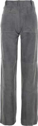 Arma Dames, Broeken, Grijs, Maat: XS Leer