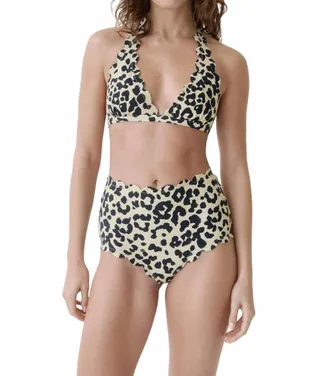 Marysia Swim Santa Monica Bikini Bottom In Cheetah