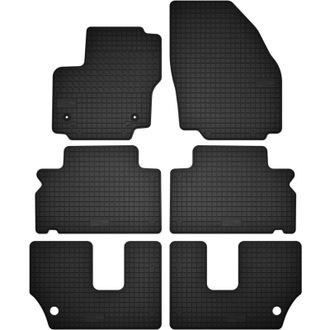 OEM Alfombrillas De Goma Para 3 Filas De Asientos, Para 7 Personas: Ford S-max Mk1 Minivan (2006-2011)
