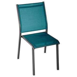 Hesperide Hesperide - Silla De Jard&iacute;n Apilable Essentia Azul Pato Y Grafito - Hesp&eacute;ride