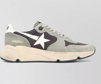 Golden Goose running sole sneakers suede mesh leather