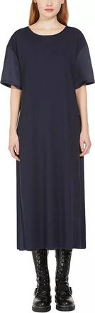 Max Mara Jersey Dress In Navy
