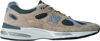 New Balance Suede Mesh Panel Sneakers - Heren - Sneakers - Beige - 44 EU - Su&egrave;de - Schoenen