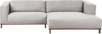 Beliani Corner Sofa 4 Seater VENG Fabric Grey Left Hand