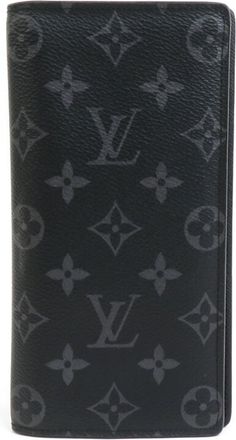 Louis Vuitton Monogram Eclipse Black Monogram Eclipse Long Wallet (Bi-Fold) (Pre-Owned)