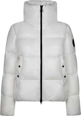Save The Duck Isla Winterjas met Laqu&224;&169; Finish - Dames - Winterjassen - Wit - S - Nylon - Jassen
