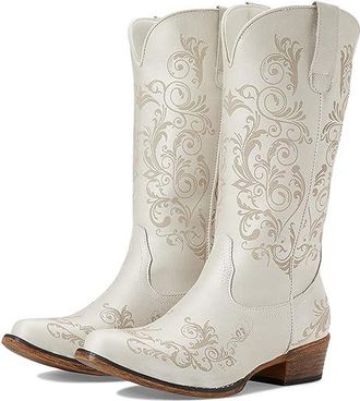 Roper Tall Stuff Womens Boots White : 10.5 M, Synthetic