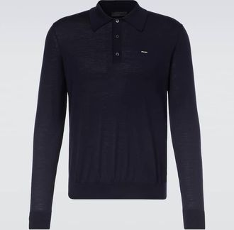 Prada Virgin wool polo sweater