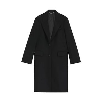 HUGO BOSS Dames, Mantels, Zwart, Maat: M Wol