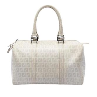 Fendi Pre-owned Handbags, female, White, Size: ONE SIZE Pre-owned Boston Bag