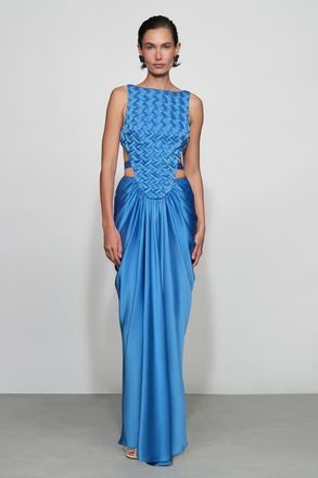 Et Ochs Magdalen Gown in Ocean at Nordstrom, Size 14