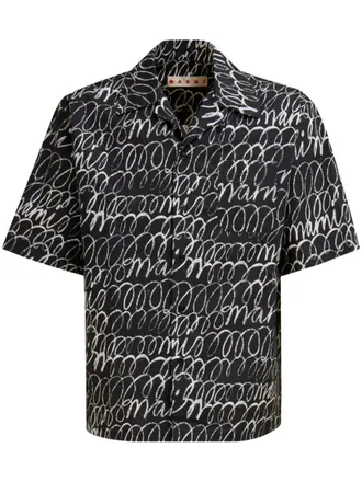 Marni Camicia con stampa - Nero