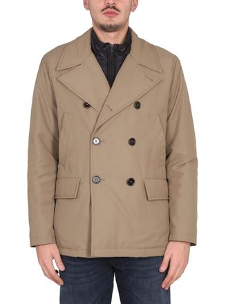 Fay Peacot Double Front Trench Coat - Beige