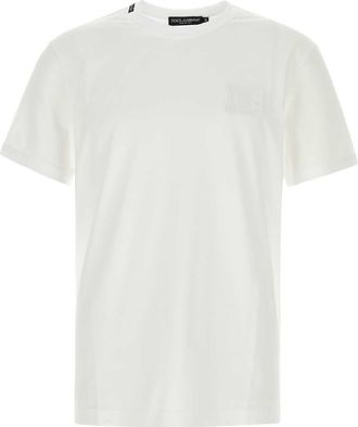 Dolce & Gabbana White Cotton T Shirt