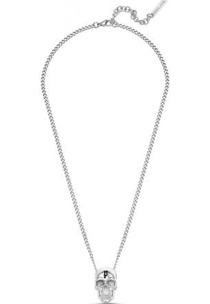 Police PEAGN0000903 Mens Vertex Necklace - Silver Stainless Steel - One Size