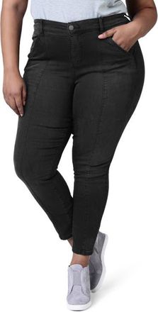 Slink Jeans Pintuck High Waist Ankle Slim Jeans in Shyla at Nordstrom, Size 14W