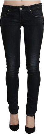 Acht Low Waist Skinny Denim - Dames - Skinny Jeans - Zwart - W26 - Denim - Jeans