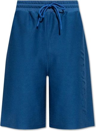 Moncler Katoenen Shorts - Heren - Korte Broeken - Blauw - 2XL - Katoen - Korte Broeken