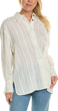 Rebecca Taylor Rumpled Stripe Shirt