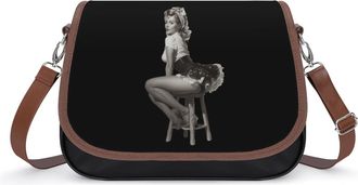 Generic Hot Pinup Women Small Womens Crossbody Bags Shoulder Handbag with Adjustable Strap for Travel