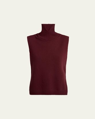 Jil Sander High-Neck Split Hem Gilet