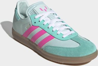 adidas Sneaker ADIDAS PERFORMANCE SAMBA MESSI, Gr. 44,5, halo mint, lucid pink, gum4, Leder, Synthetik, Schuhe Sneaker