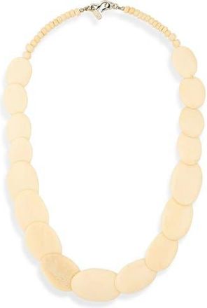 Kenneth Jay Lane Pebble Beaded Necklace in Ivory at Nordstrom Rack
