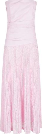 SIMKHAI Annalise Katoenen Midi-jurk met Kant - Dames - Maxi kleedjes - Roze - 2XS - Katoen - Kleedjes