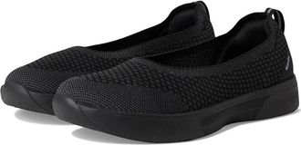 Keds Womens Keds Blisswalk Skimmer Black Knit Slip-On Flat Shoes GAL984