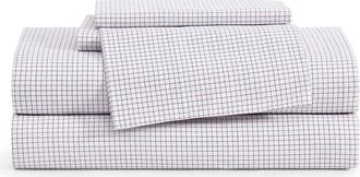 Tommy Hilfiger New England Plaid Cotton Sheet Set in Red/deep Blue at Nordstrom, Size Twin Xl