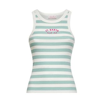 MC2 Saint Barth Sleeveless Tops, female, Multicolor, Size: XS Ada Rib Tank Top