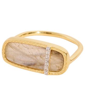 Be Maad Goldener Ring mit Stein Izy 3
