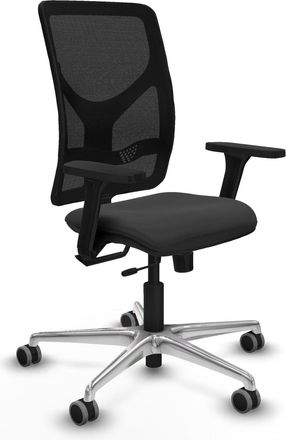 Piqueras y Crespo Silla De Oficina Piqueras Y Crespo Motilla Negro Brazos 3d