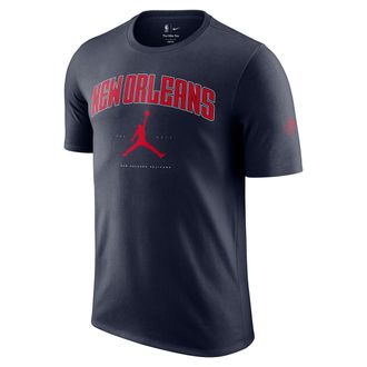 Nike Mens New Orleans Pelicans Essential Jordan NBA T-Shirt in Blue | HQ1242-419