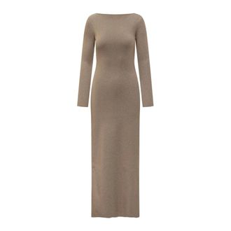 Max Mara Dames, Jurken, Bruin, Maat: S