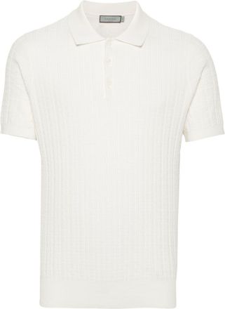Canali knitted cotton polo shirt - men - Cotton - 58 - Neutrals