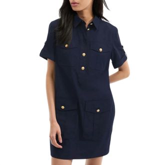 Veronica Beard Womens Lucca Dress In Navy