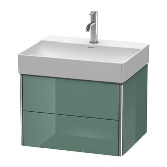 Duravit Duravit Xsquare Mueble De Pared 58.4x46.0 Cm, 2 Cajones, Para Lavabo Durasquare 235360, Color (frente/cuerpo): Jade Laca Alto Brillo - Xs416100303