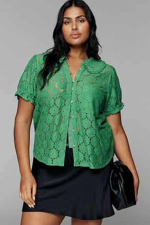 Pilcro The Keira Lace Blouse by Pilcro