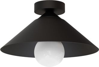 Lumicom Lumicom - chapeau Plafoniera, 1XE27, max 42W, metallo, nero opaco, D25cm