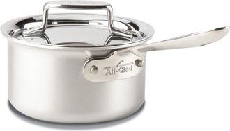 All-Clad D5 Stainless Brushed 5-Ply Bonded 1.5-Quart Sauce Pan with Lid in Silver at Nordstrom