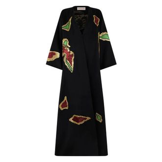 Valentino Garavani Parkas, female, Black, 2XS, Kimono Coat