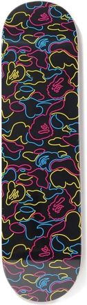 A Bathing Ape Skateboard con stampa - Nero