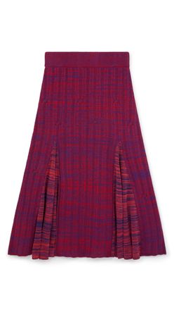 Wales Bonner Pink Mix A Line Mid Skirt Size XS